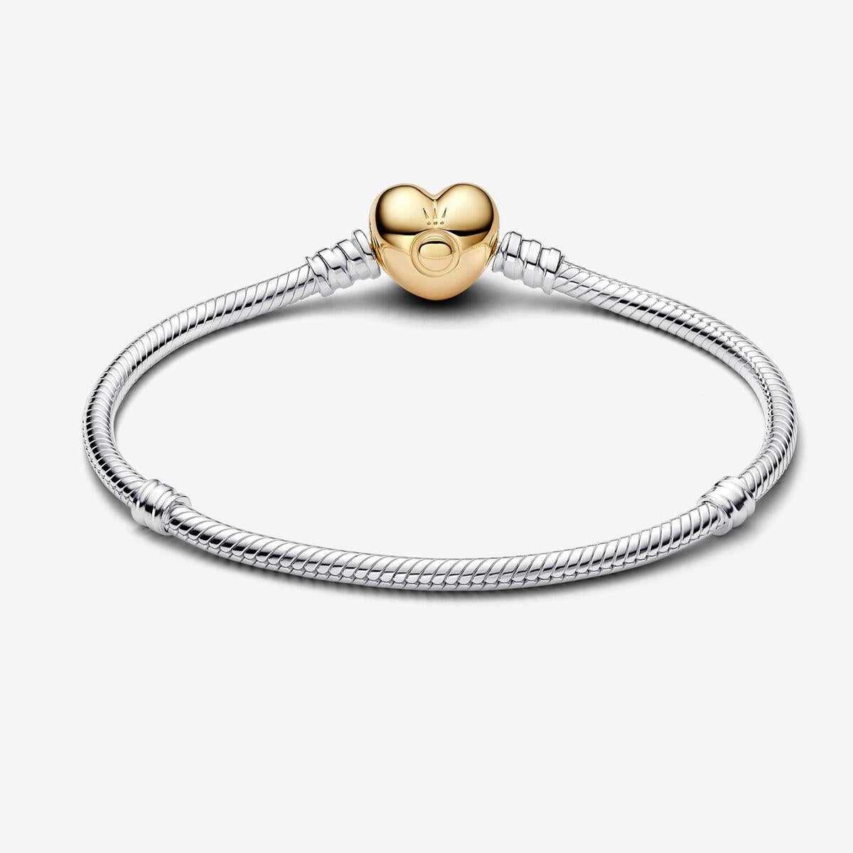 Pandora Moments Herzverschluss Schlangenkette Armband 19 cm Pandora Moments Herzverschluss Schlangenkette Armband 19 cm